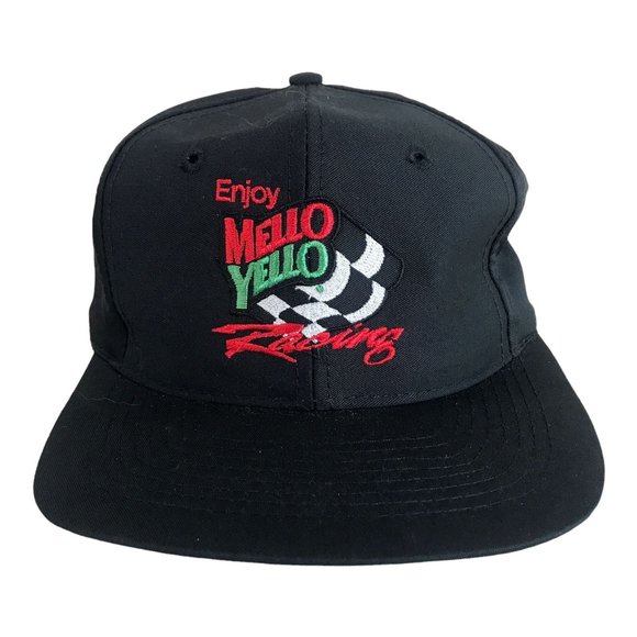Designer Award Headwear Other - Vtg 90s Mello Yello Racing Snapback Hat Cap Black Kyle Petty NASCAR Taiwan ROC